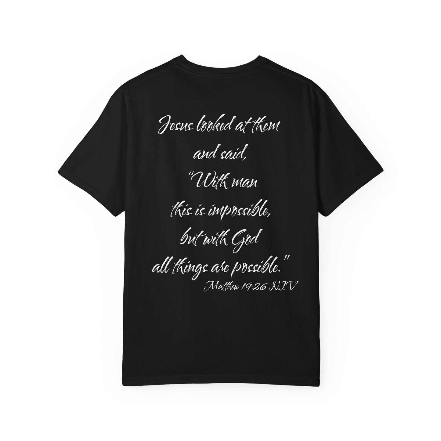 Matthew 19:26 NIV T-Shirt