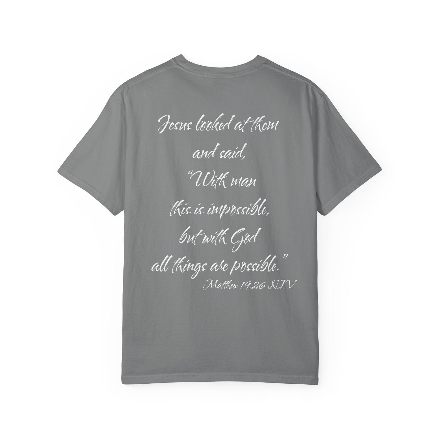Matthew 19:26 NIV T-Shirt