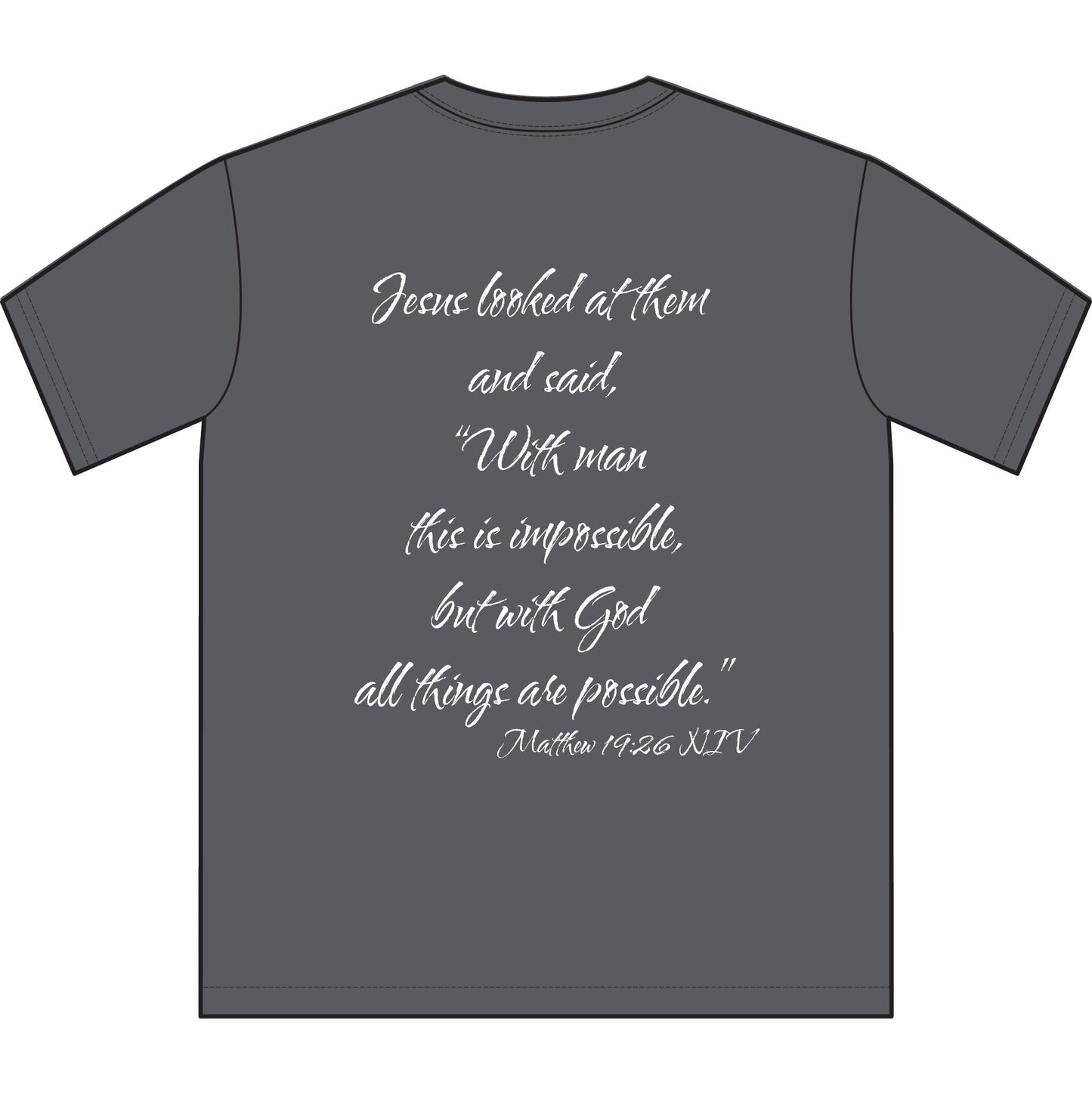 Matthew 19:26 NIV T-Shirt
