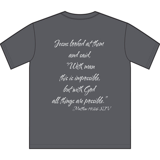 Matthew 19:26 NIV T-Shirt