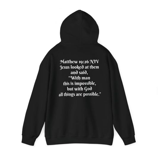 Matthew 19:26 NIV Hoodie