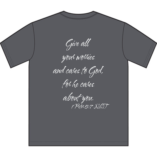 1 Peter 5:7 NLT T-Shirt